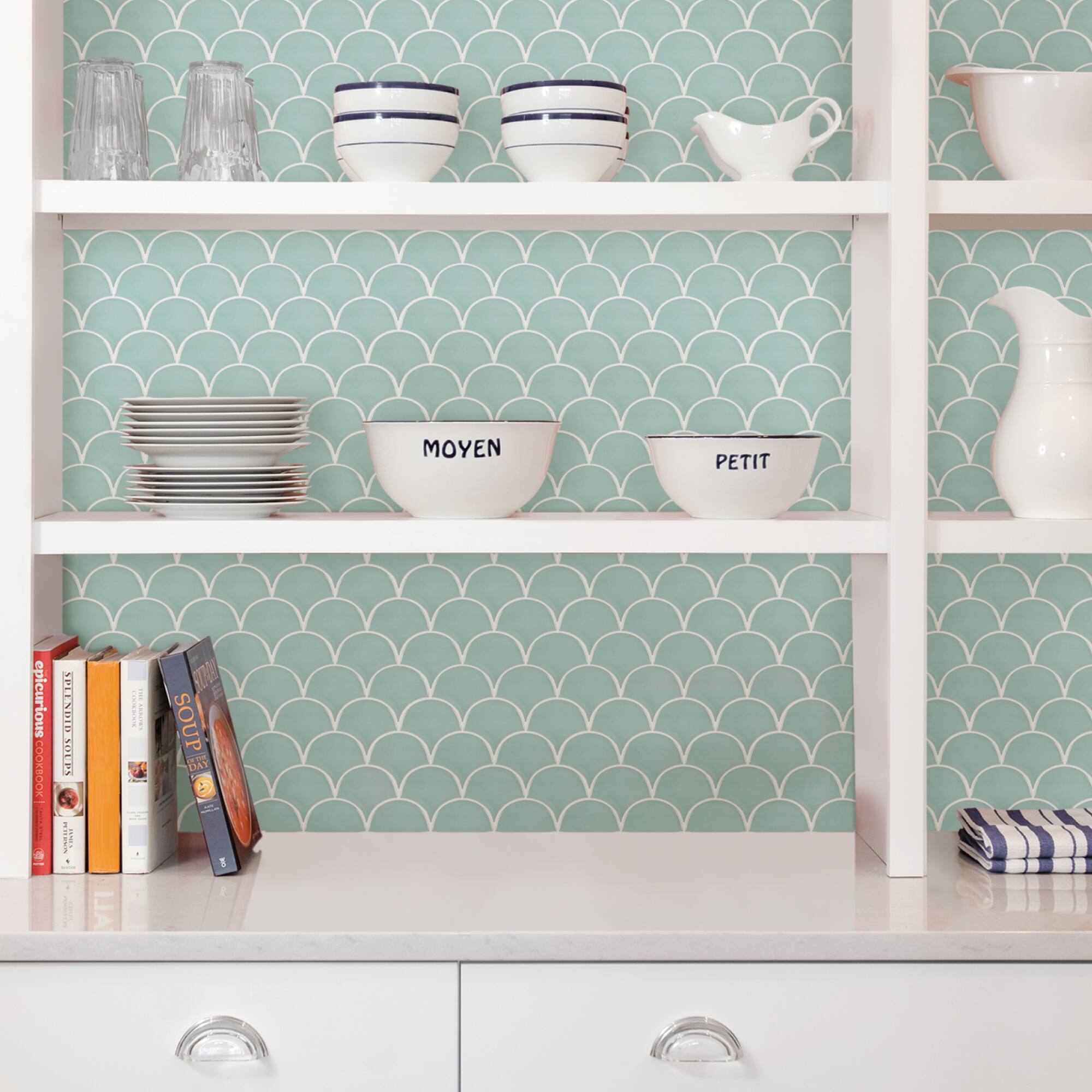 InHome Shell Peel & Stick Backsplash Tiles